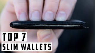 Top 7 Best Slim Wallets For Men On Amazon 2024 [upl. by Airdnola]