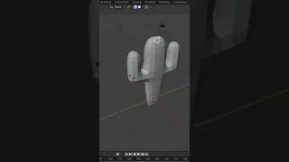 Hacer Cactus 3D en segundos  Blender [upl. by Kirby635]