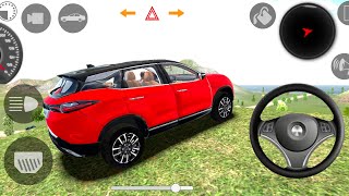 3d Car Games Indian Cars  Car Games Android  DJ Gadi Wala Game  Gameplay Red Car [upl. by Bik]