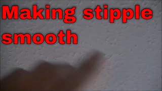 HOW I MAKE STIPPLE CEILINGS FLAT WITH MAKE GOOD PLASTER [upl. by Inalawi772]