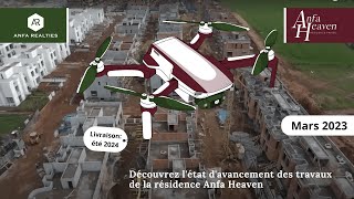 Anfa Heaven  Vidéo Drone état davancement chantier [upl. by Harod695]