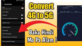 SECRET ANDROID SETTINGS TO CONVERT 4G TO 5G [upl. by Shandie]