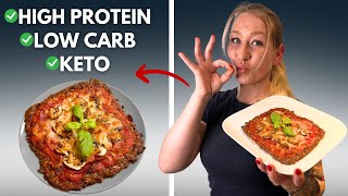 Die LECKERSTE amp KNUSPRIGSTE Low Carb Pizza EVER [upl. by Decker]