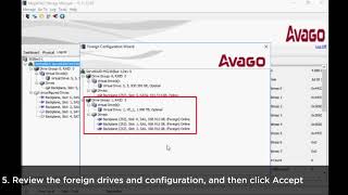 How to import a foreign array configuration into a System X RAID controller within MSM [upl. by Atikihc745]