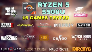 Ryzen 5 5500U Vega 7 Gaming Test  2022 [upl. by Yzmar]