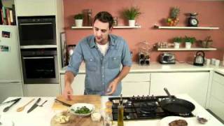 How to Cook Beef Steak with Stilton Sauce  Aaron Craze [upl. by Enyluqcaj831]