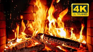 🔥 Cozy Fireplace 4K 12 HOURS Fireplace with Crackling Fire Sounds Crackling Fireplace 4K [upl. by Felicia]