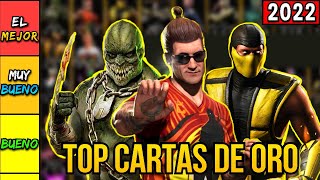 Las MEJORES y PEORES CARTAS de ORO MK Mobile 20222023  Tier List [upl. by Phila]