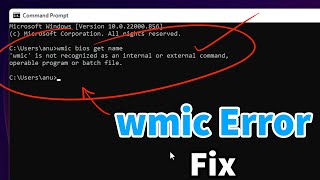 How to fix FIX wmic is not recognized as an internal or external command [upl. by Sartin]