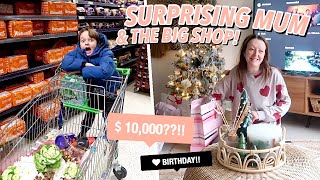 Surprising MUM For Her BIRTHDAY amp The BIG Christmas Food Shop [upl. by Noremac144]