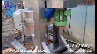 High Speed Disperser With Anchor Agitator Electric Hoist Lifting [upl. by Ariaet46]