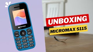 Micromax S115 Latest New Keypad Phone  Keypad Mobile  Unboxing [upl. by Atsuj]