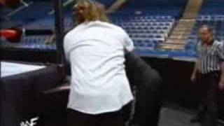 The Rock vs Mankind  Empty Arena match  Part 1 [upl. by Eimyaj]