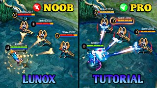 LUNOX TUTORIAL 2024  MASTER LUNOX IN JUST 16 MINUTES  BUILD COMBO AND MORE  MLBB [upl. by Lurette60]