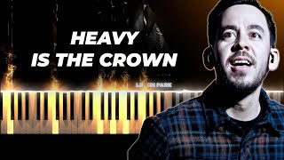 Heavy Is the Crown  Linkin Park  piano karaoke instrumental cover [upl. by Arnst]