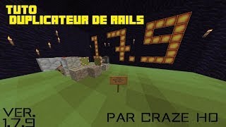 TUTO Minecraft Duplicateur de rails Version 179 [upl. by Etom]