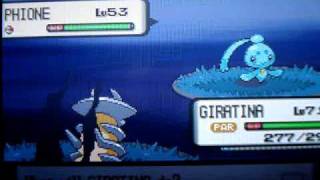 Catching Shiny Manaphy and Phione Pokemon Diamond Action Replay [upl. by Eceirahs]