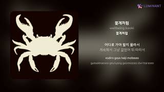 wellbeing kooki  꽃게처럼  가사 Lyrics [upl. by Oflodor115]