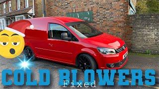 VW CADDY 2K  cold blowers  Fixed [upl. by Assirual]