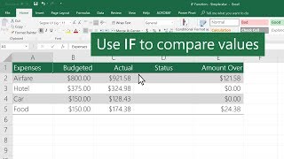 How to use the IF function in Excel [upl. by Vergil286]