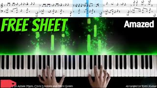 Amazed Piano Tutorial  Lonestar Amazed Piano Cover  Amazed Instrumental [upl. by Nahtanoj]