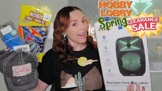 Hobby lobby Spring clearance haul [upl. by Eetnuahs]