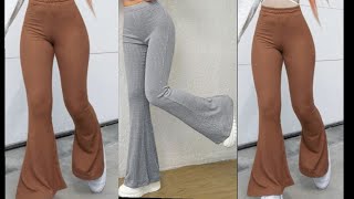 How to cut and sew bootcut pants [upl. by Beera]