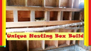 Easy Access Chicken Nesting Box Build [upl. by Mialliw]