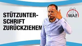 Stützunterschriftengeber zieht Unterschrift nach Einreichung Wahlvorschlag zurück  erlaubt [upl. by Ojok838]