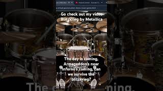 Blitzkrieg drum cover by DiorSlender Made By Metallica  Garage Inc Album [upl. by Amand]