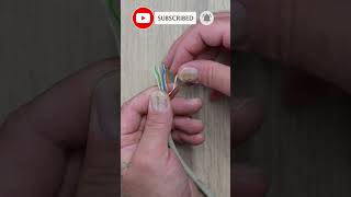 How to make an ethernet cat 6 wire with rj45 howto ethernetcable rj45 [upl. by Asikal]