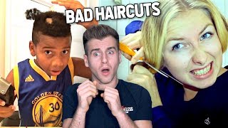 Reacting To The WORST Haircut Fails [upl. by Odrarebe]