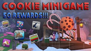 GETTING 50 REWARDS FROM COOKIE MINIGAME Winter Event  Creatures of Sonaria [upl. by Johnsson325]