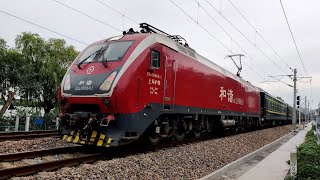 【铁路随拍China Railway】沪昆线嘉兴站的普速列车 0K288南昌车底外放收录三趟垃圾桶CR200J短编组收录 [upl. by Deehsar138]