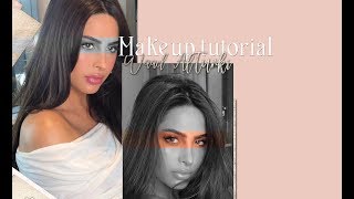 makeup tutorial without foundation just compactPowder • FOUZ amp WAAD ALTURKI IN ENGLISH [upl. by Arihay]