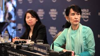 East Asia 2012  Press Conference with Daw Aung San Suu Kyi [upl. by Llahsram]