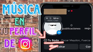 COMO PONER MUSICA EN TU PERFIL DE INSTAGRAM EN IPHONE [upl. by Sillaw]