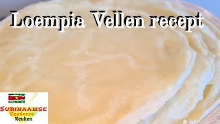 Loempiavellen recept  spring roll sheets recipe  EN subtitle [upl. by Araiek]