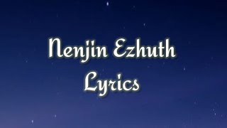 Kannil kanavaga nee Nenjin Ezhuth Song lyrics [upl. by Amehsat]