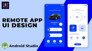 Android UI Design Tutorial  Car Remote App UI Design  UiUX Tutorial [upl. by Sayers]