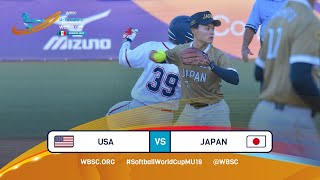 Highlights  Game 14  USA vs Japan  2023 U18 Mens Softball World Cup [upl. by Annamarie]