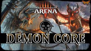 DEMONS OF DUSKMOURN  MTG Arena  Mono Black Demon Life Drain Valgavoth Combo Standard Deck [upl. by Knapp14]