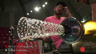 REPLAY Visiting Artist Gabe Feenan  Venetian Inspired Glass Sculpture [upl. by Thia]