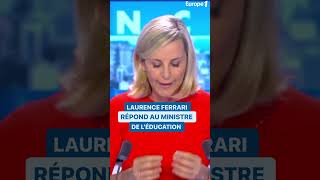 Europe 1 dextrême droite  La réponse de Laurence Ferrari à Pap Ndiaye  Partie 1 shorts cnews [upl. by Arikihs]