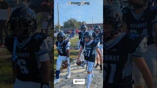 OceanWay Bucs walking in to play the Twin Lakes Timber Wolves middleschoolfootball [upl. by Nnaeirual]