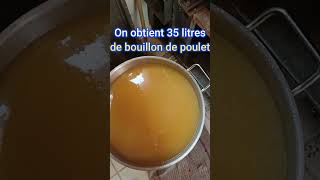 35 litres de bouillon de poulet maison pour 30€ [upl. by Atteuqahs]