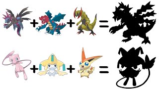 Pokemon Fusion 58 Mew x Jirachi x Victini and Haxorus x Druddigon x Hydreigon  Unova Dragons [upl. by Phox]