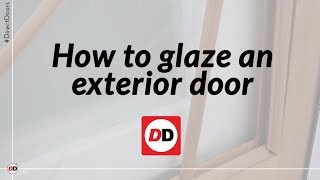 How to glaze an exterior door [upl. by Pazice302]