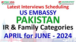 New Interview Letters Update by US Embassy  NVC Interview Schedule APRIL for JUNE 2024 [upl. by Vernice706]