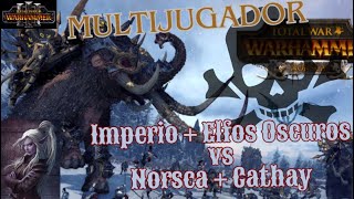 Multijugador en directo Imperio  Elfos Silvanos VS Cathay  Norsca [upl. by Maidy84]